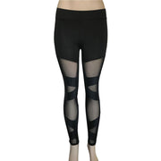 Mesh cross-bundled leggings