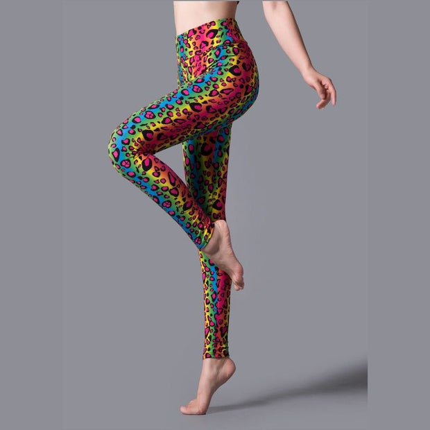 Brushed Printed High Waist Pants Yoga Leggings