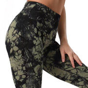 Fashion Tie Dye Printed Leggings High Waist Hip Lifting Tight Fitness Sports Yoga Pants For Women